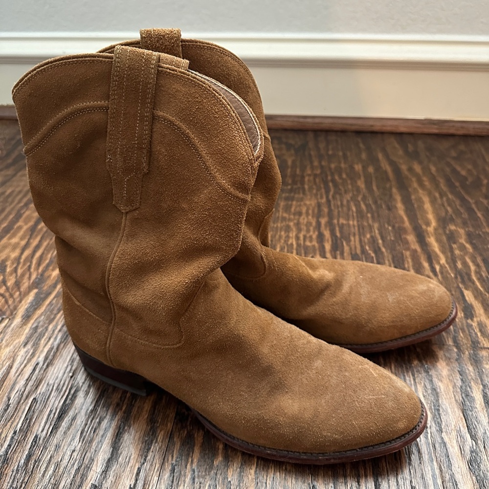 Tecovas Men's The Johnny Honey Suede Cowboy Boots